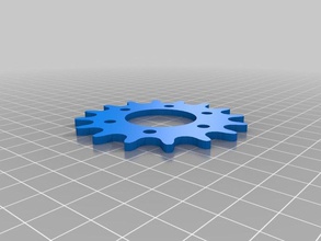parametric disk sprocket sport outdoors bicycle 3d print model - Mito3D