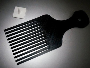 hair pick accessories comb 3d print model - Mito3D