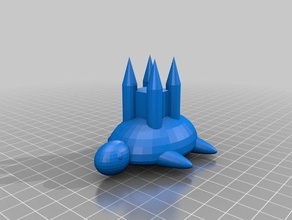 mrturtle castle sculptures turtle turtlebot 3d print model - Mito3D