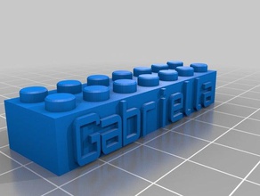 gabriella Bau-Spielzeug kundengebundene 3d print model - Mito3D