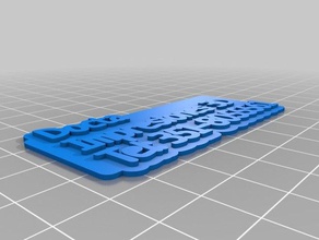de la tarjeta organización personalizado 3d print model - Mito3D
