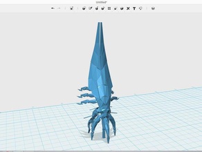 mass effect sovrano giochi masseffect reaper nave astronave video gioco 3d print model - Mito3D