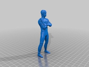 bruce lee sculture 3d print model - Mito3D