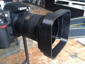 dslr cokin filter system hood - series p parts modular lens photography reflex sun shade 3d print model - Mito3D