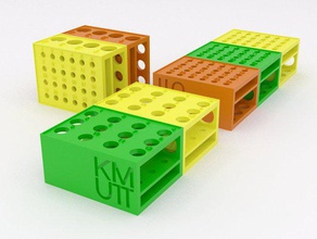 modular laboratory rack blocks biology 3d print model - Mito3D