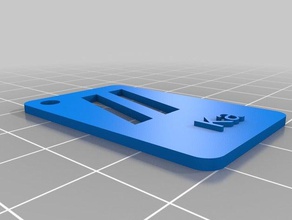 ka keychains customized 3d print model - Mito3D