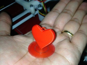 pendente cuore accessori 3d print model - Mito3D