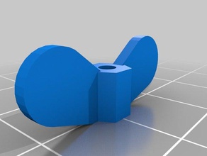 m3 écrou à oreilles pièces personnalisé 3d print model - Mito3D