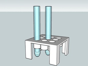 madscientist testtube stand unibody outros tubos de ensaio 3d reprap 3d print model - Mito3D