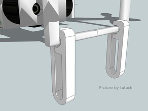 anpassbare Landung Erweiterung dji phantom 2 r c Fahrzeuge customizer Bein abnehmbar stand 3d print model - Mito3D