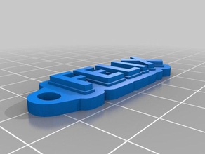 keychain felix organization customized 3d print model - Mito3D