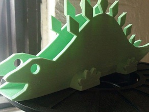 customizable stegosaurus napkin holder kitchen & dining customizer dinosaur 3d print model - Mito3D