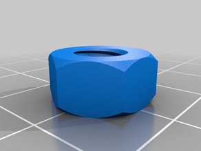 6mm outer nut parts customized 3d print model - Mito3D