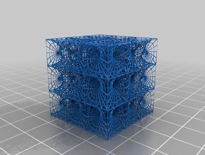 surface minimale de cube les mathématiques l'art géométriques 3d print model - Mito3D