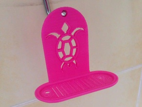 turtle soap hanger bathroom sea dish 3d print model - Mito3D