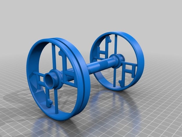 elettrici, ruota di filatura bobina parti rotella 3D print model - Mito3D