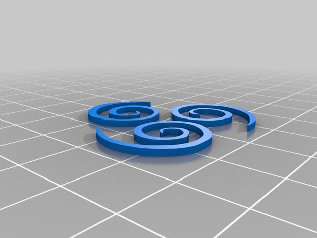 ventus carimbo sem moldura sinais e logotipos personalizado 3D print model - Mito3D