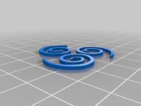 ventus Stempel kein Rahmen Schilder & logos kundengebundene 3d print model - Mito3D