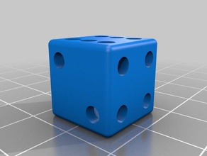 another dual material dice dualstrusion extrusion 3d print model - Mito3D
