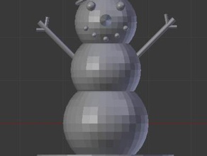 snowman k 3d print model - Mito3D