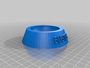 buster dog cat food bowl pets customized 3d print model - Mito3D