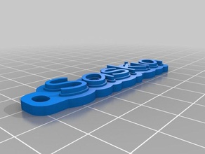 saskia keychain organization customized 3d print model - Mito3D