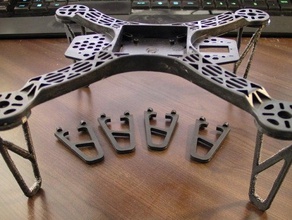 fpv250 quadcopter landing gear extended r c vehicles 3d print model - Mito3D