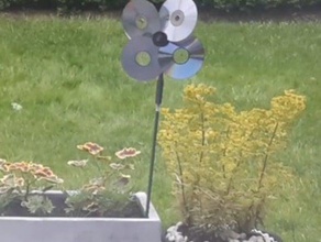 cd windmill outdoor & garden 3d print model - Mito3D
