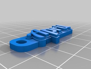 aprile personalizzato multiline tag portachiavi organizzazione su misura 3d print model - Mito3D