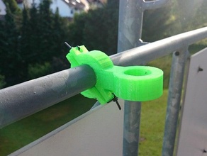 sun shade umbrella holder outdoor & garden 3d print model - Mito3D