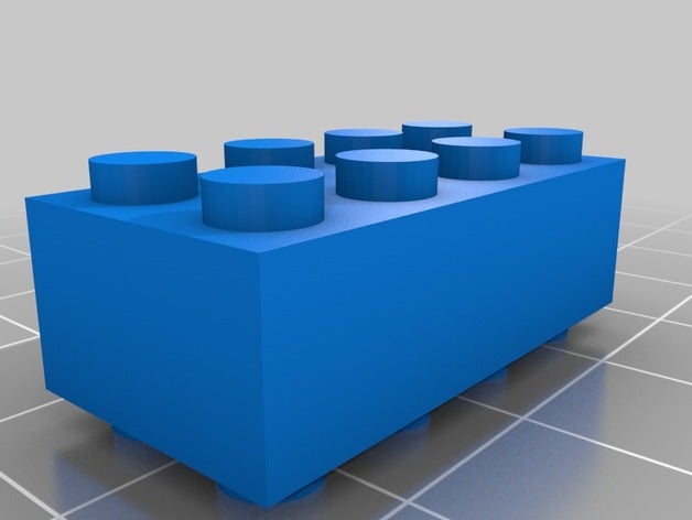 lego Stein doppelseitig 2x4 Bau-Spielzeug kundengebundene 3D print model - Mito3D