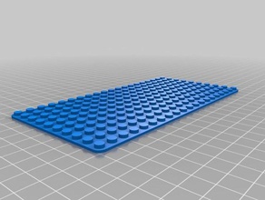 lego base plate 20x10 construction toys customized 3d print model - Mito3D