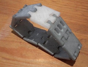 wristchain 3mm embargable las pulseras de la cadena pulsera 3d print model - Mito3D