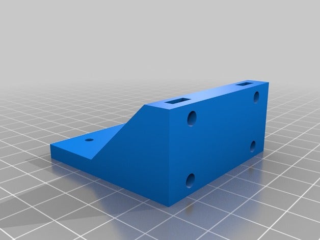 nema 17 minimalen rechten Winkel motor mount 3d-drucken nema17 Schrittmotor montieren 3D print model - Mito3D