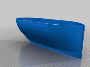 bezier boat other openscad parametric surface toy 3d print model - Mito3D