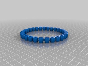 minha confortável personalizado flexy jingly pulseira pulseiras 3d print model - Mito3D