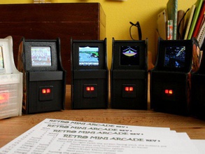 mini arcade now slideshow toys games cabinet desk machine retro 3d print model - Mito3D