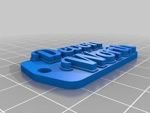 meine angepasste multiline-tag keychaindevon - Organisation kundengebundene 3d print model - Mito3D