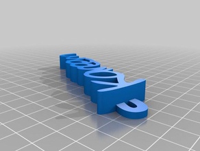 kareem keyring keyfob - Organisation kundengebundene 3d print model - Mito3D