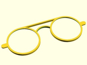 parametric sunglasses glasses openscad 3d print model - Mito3D