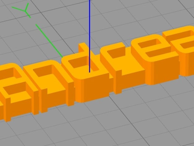 Schlüsselanhänger andreas - Organisation kundengebundene 3D print model - Mito3D