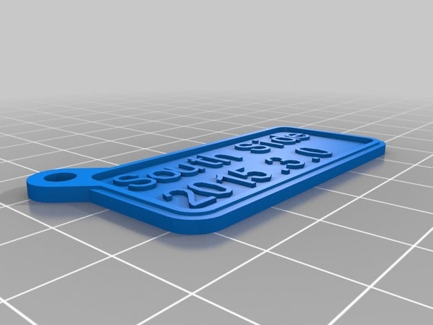 sürüm Anahtarlık openscad özelleştirilmiş Microsoft Dynamics CRM, benim 3D print model - Mito3D