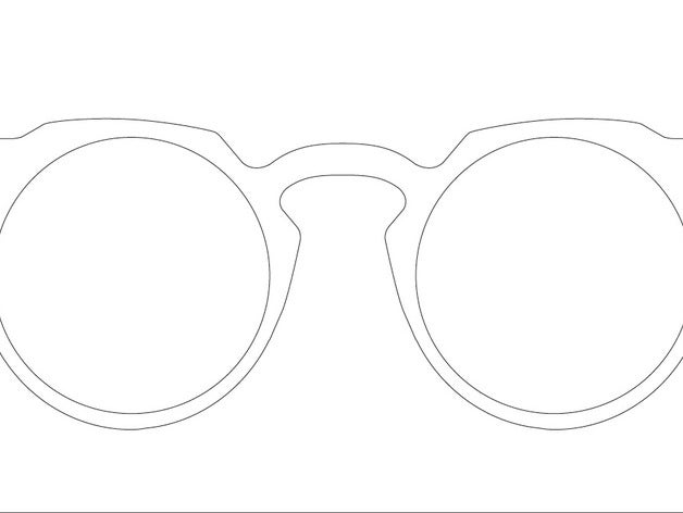 open glasses model 001 fashion 3D print model - Mito3D