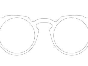 open glasses model 001 fashion 3d print model - Mito3D