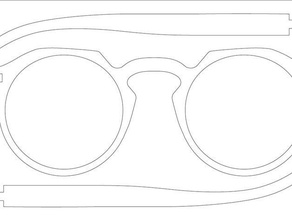 open glasses model 002 fashion 3d print model - Mito3D