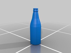 Botella de 250 ml 3d la impresión pruebas botella bouteille coca-cola vidrio el litro mili mililitro 3d print model - Mito3D