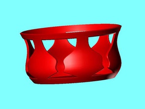wine bottle coaster kitchen & dining 3d print model - Mito3D