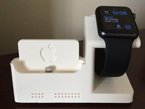 iphone 6 dock w integrato per apple watch stazione di ricarica telefono cellulare 3d print model - Mito3D