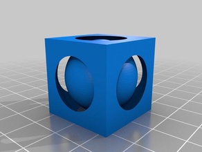 meine angepasste Kugel im Würfel Skulpturen kundengebundene 3d print model - Mito3D