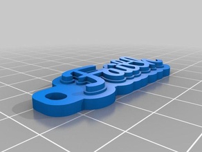 faith's keyring organization customized 3d print model - Mito3D